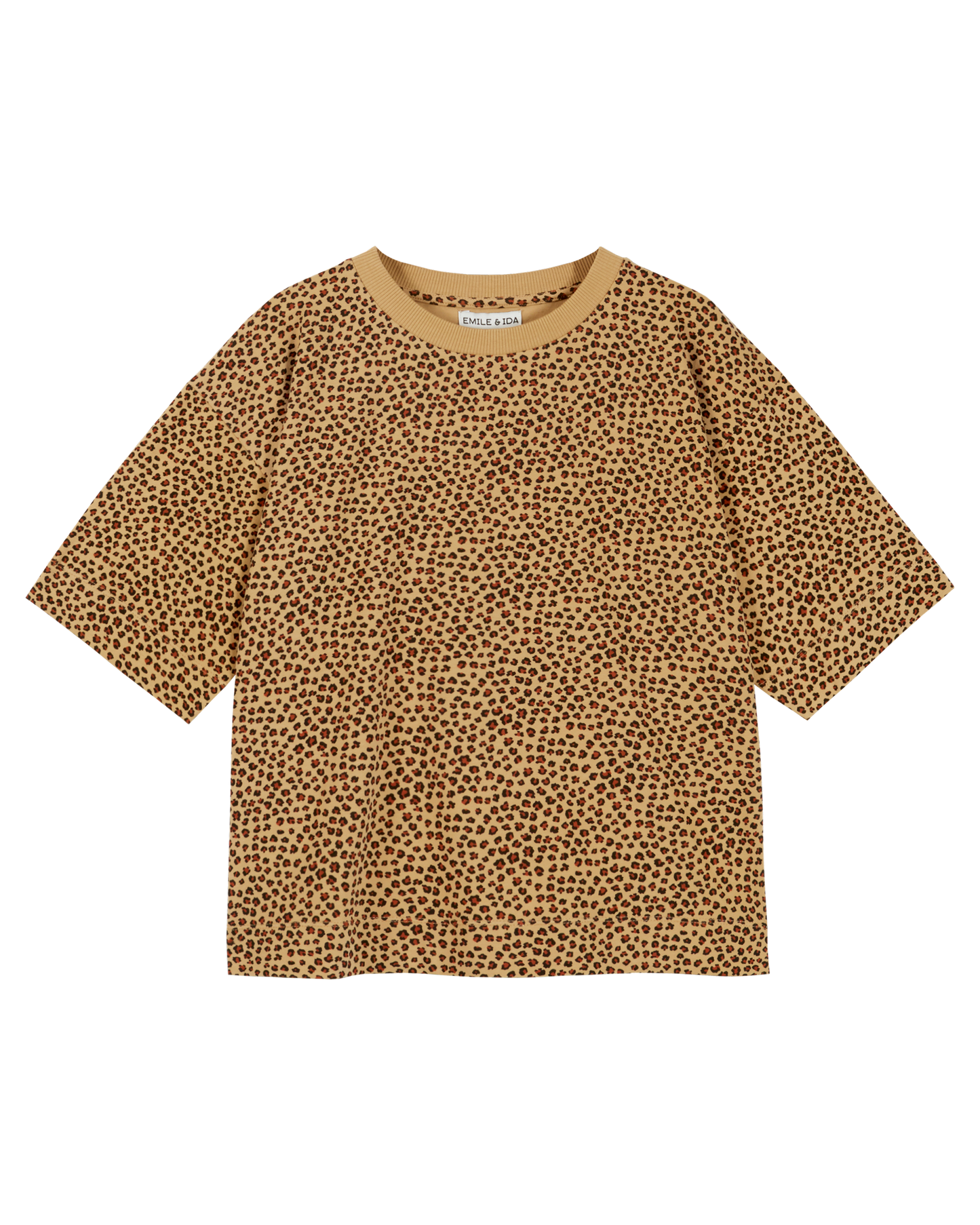 T-shirt coton bio léopard
