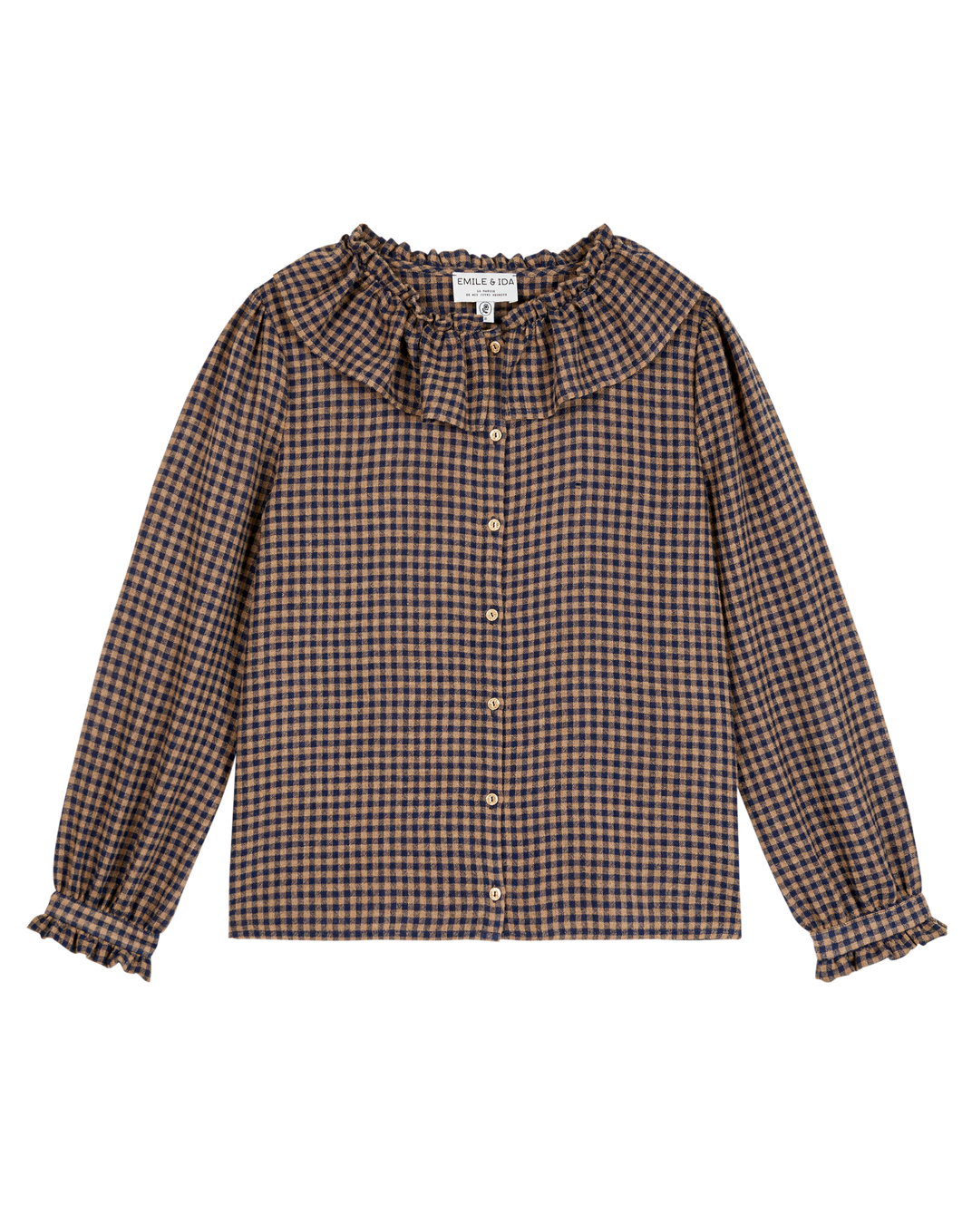 Blouse vichy marine