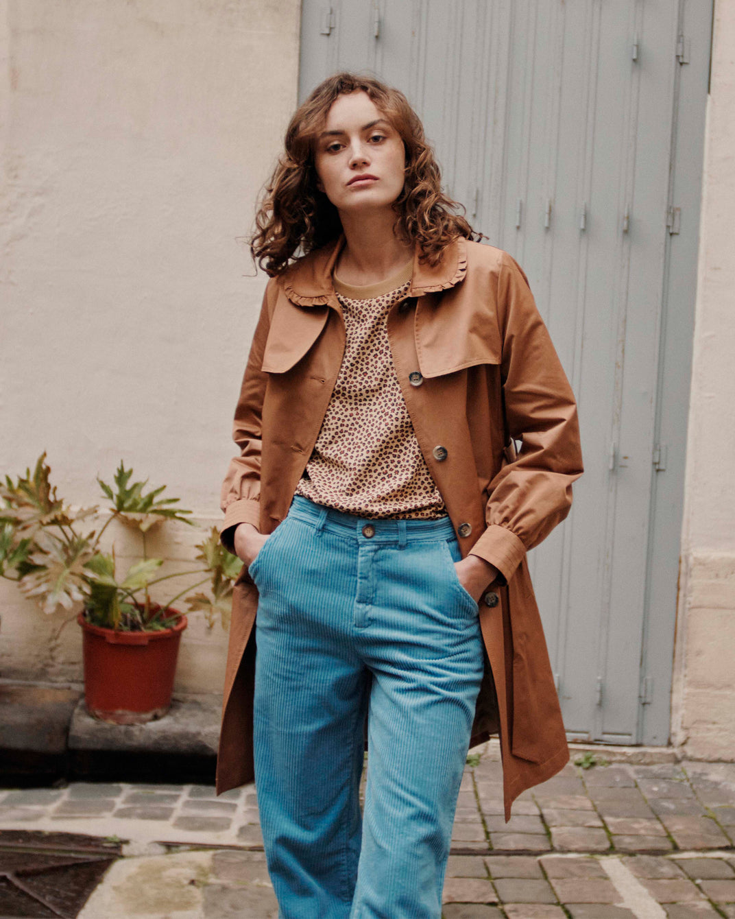 Trench coat macadamia