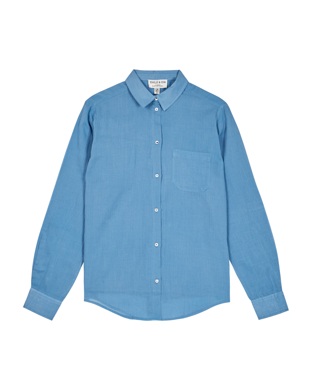 Chemise voile de coton Azur