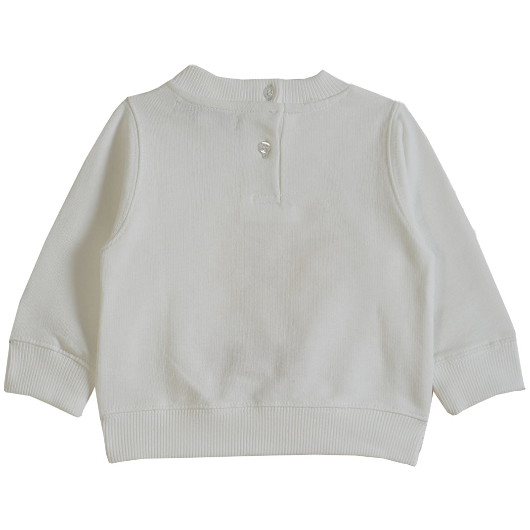 Sweatshirt coton bio blanc