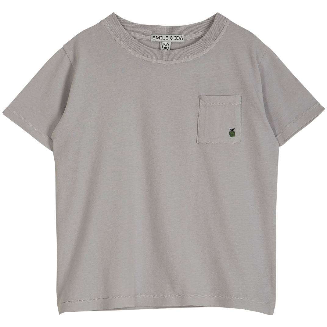 Tee-shirt jersey de coton bio gris