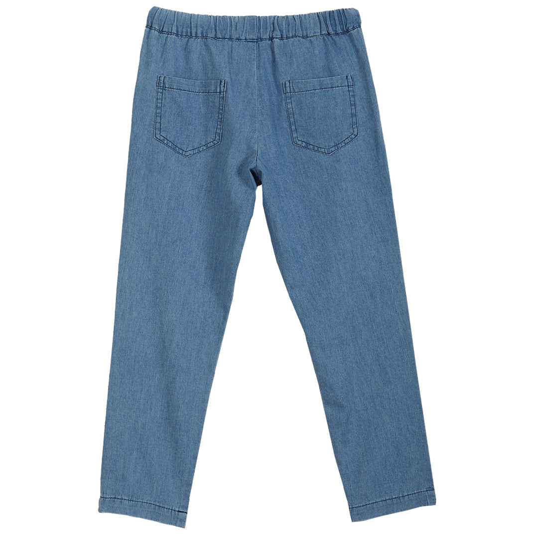 Blue chambray pants