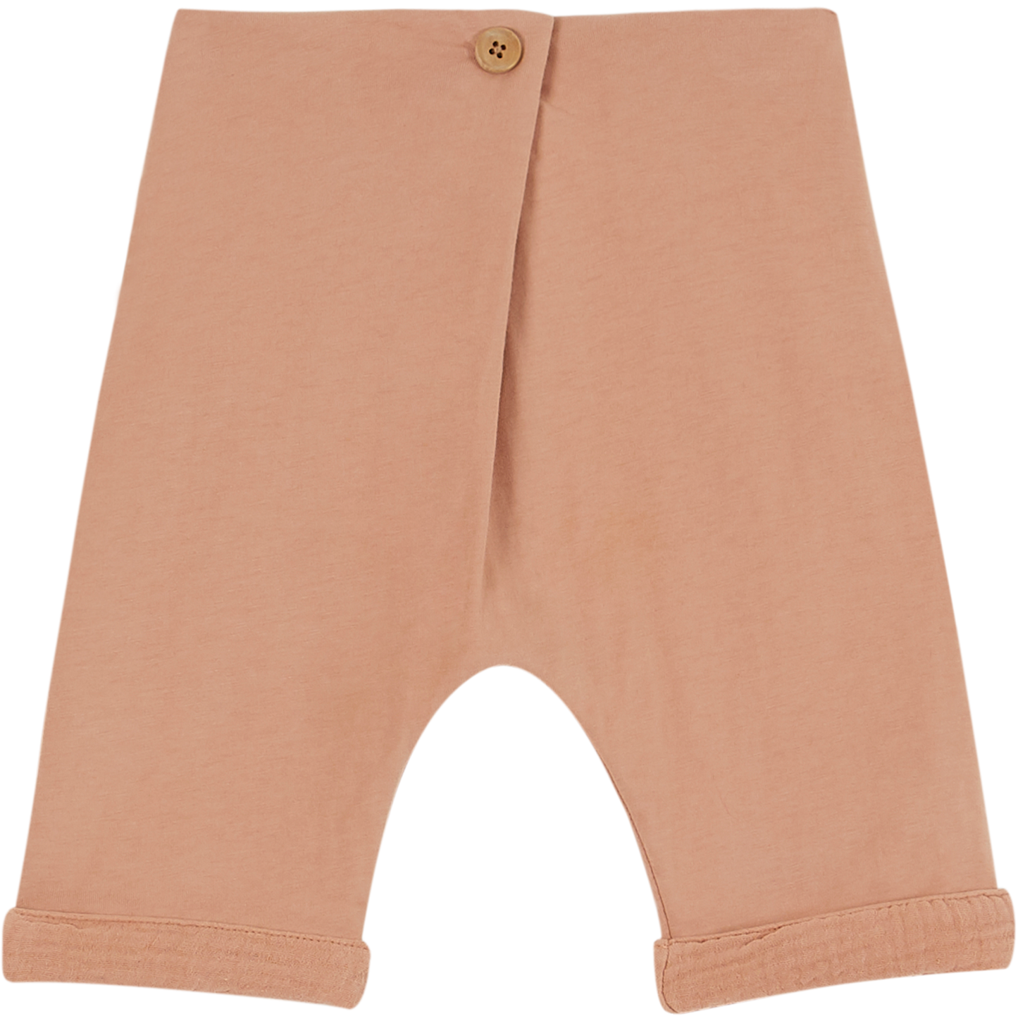 Pantalon gaze de coton bois de rose
