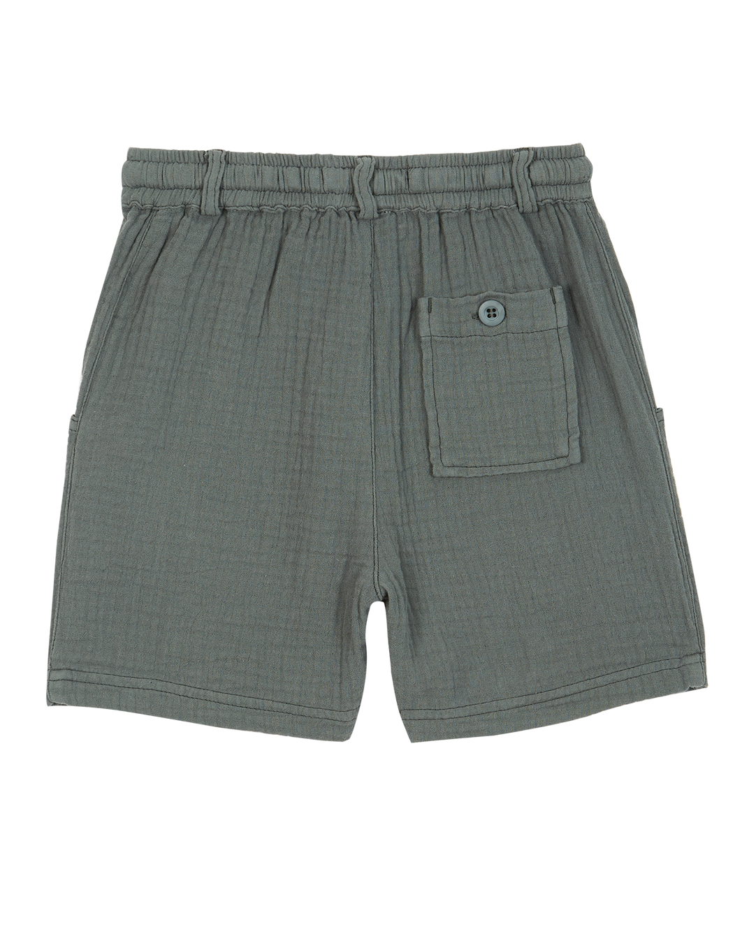 Spinach cotton gauze shorts