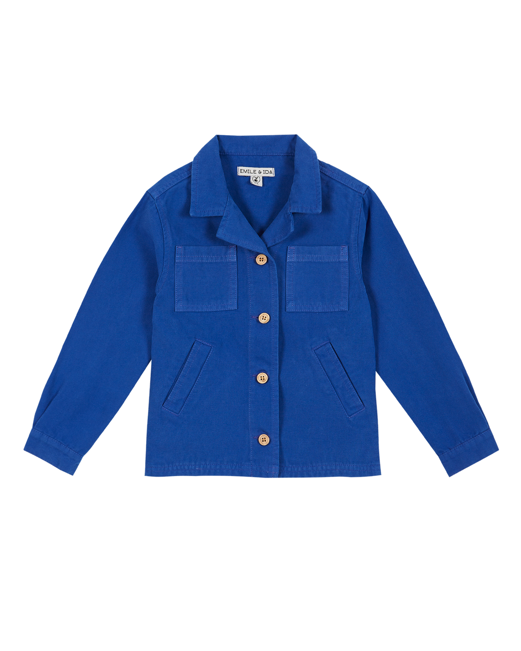 Veste toile de coton céleste