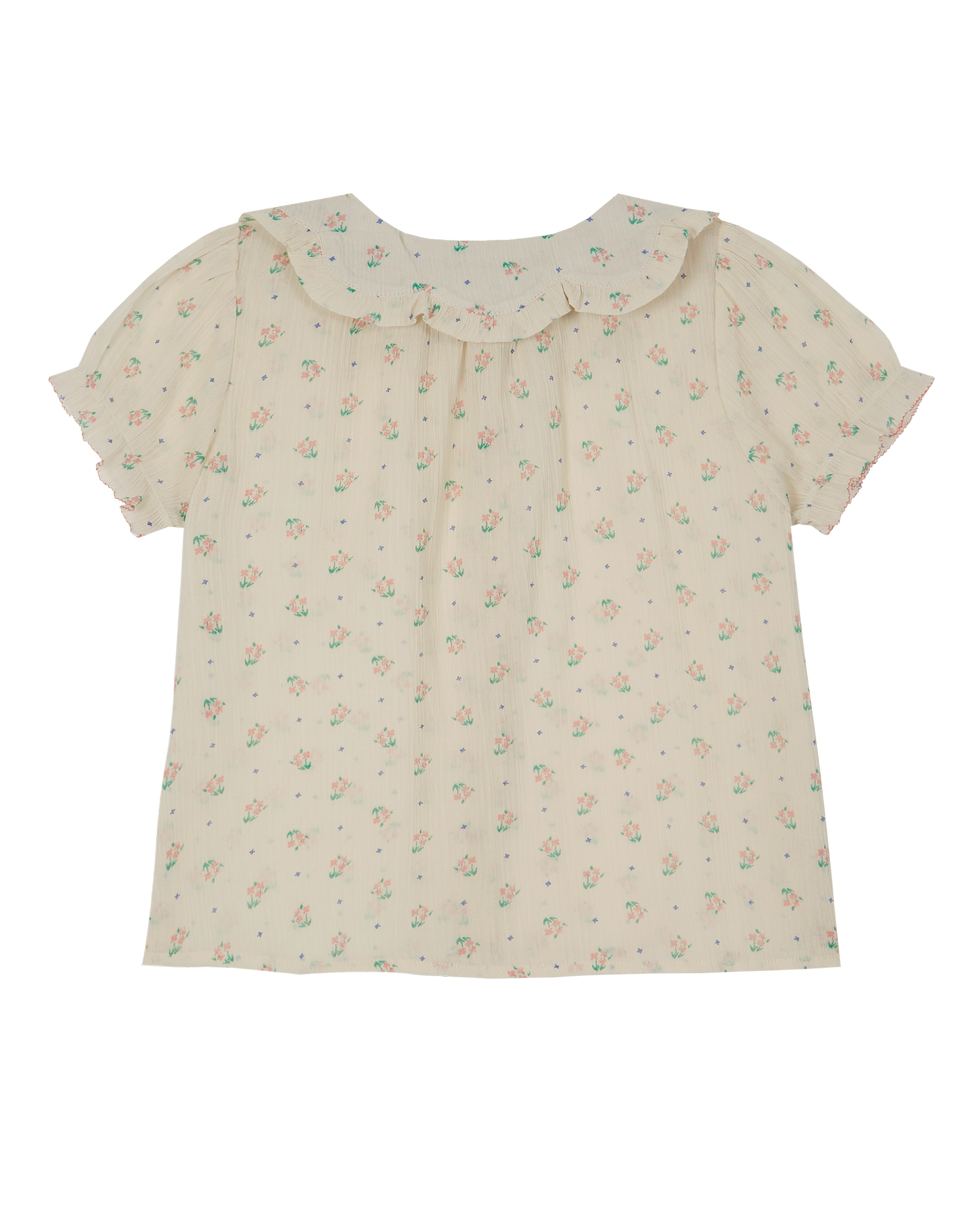 Blouse crépon de coton écru cueillette