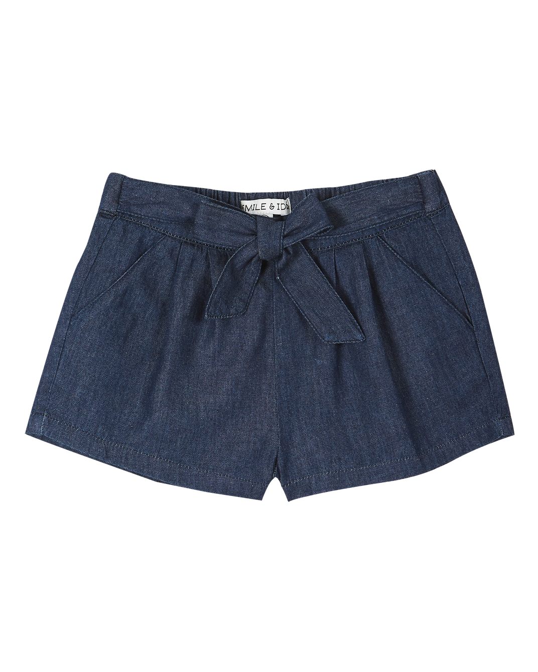 Cotton chambray shorts