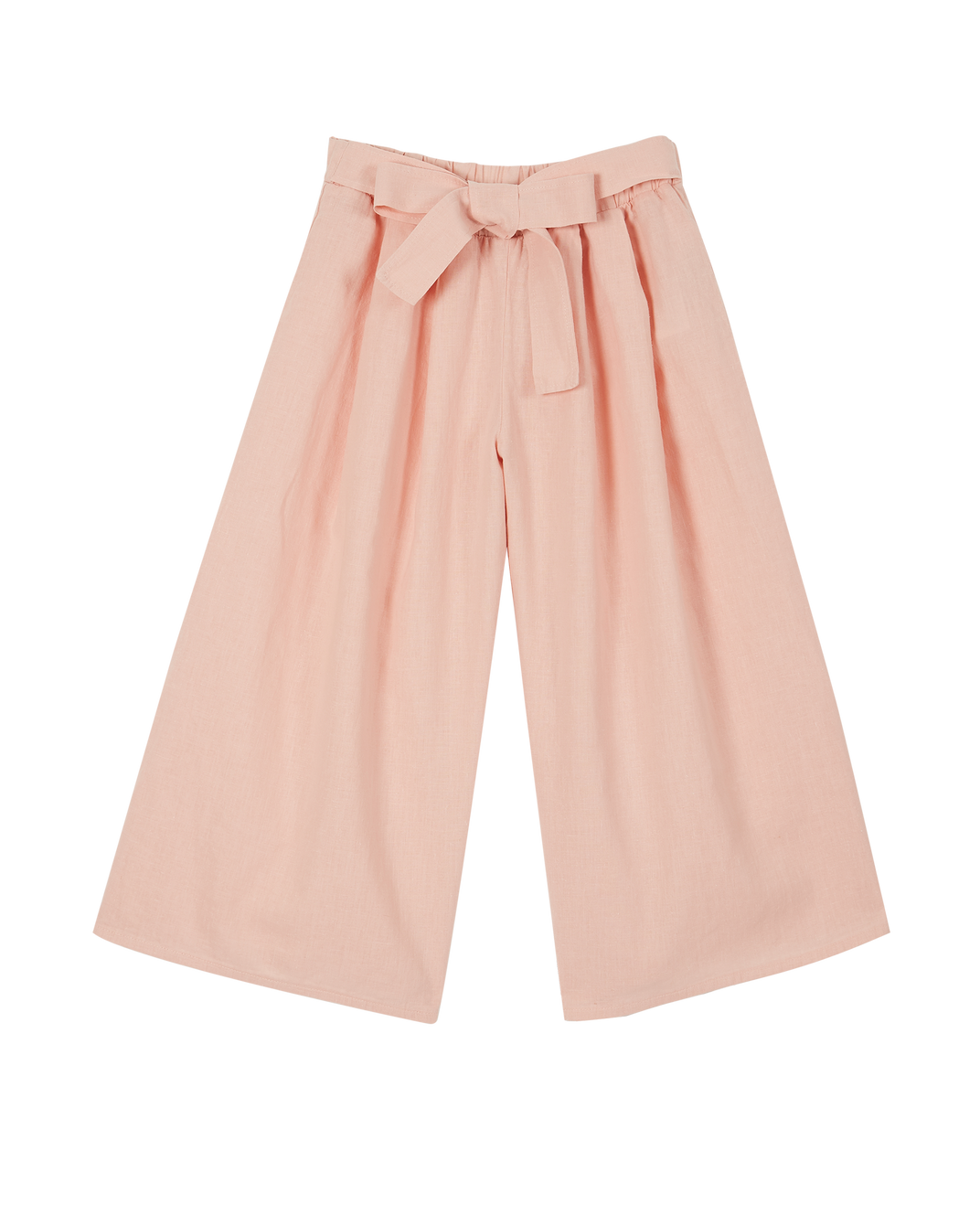Pantalon - noué lin et coton pivoine