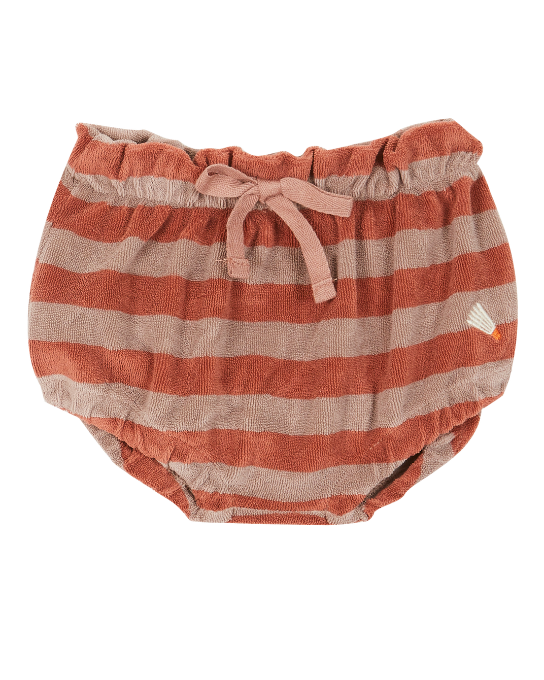 Bloomer - éponge rayé mauve et caramel