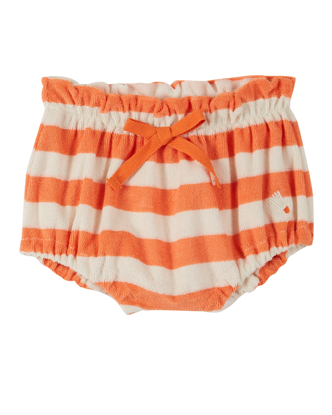 Bloomer - éponge rayé orange et blanc