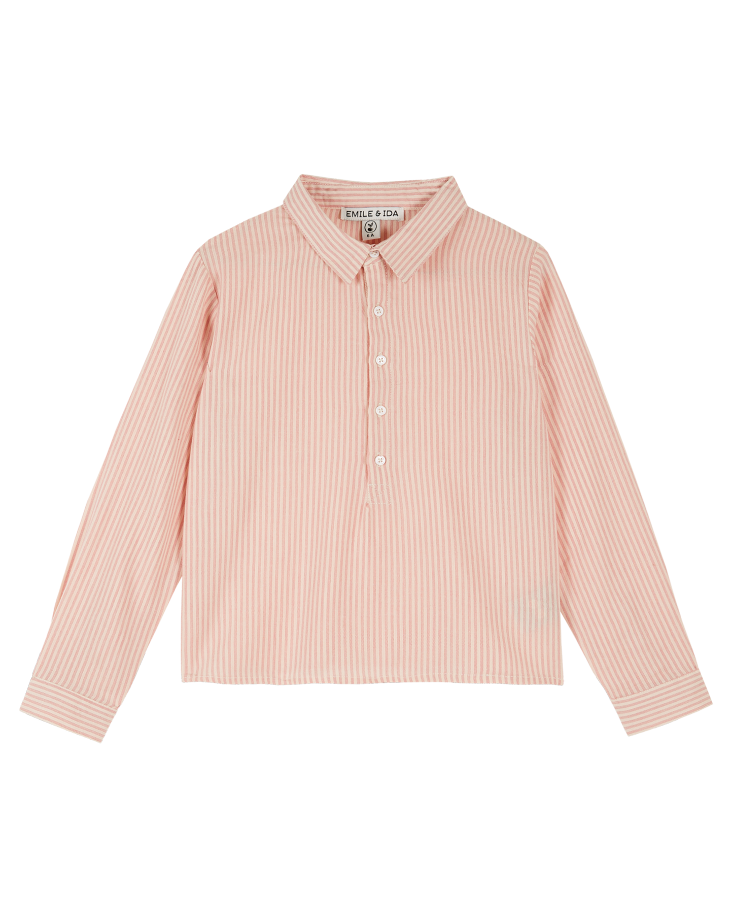 Pink striped cotton kurta