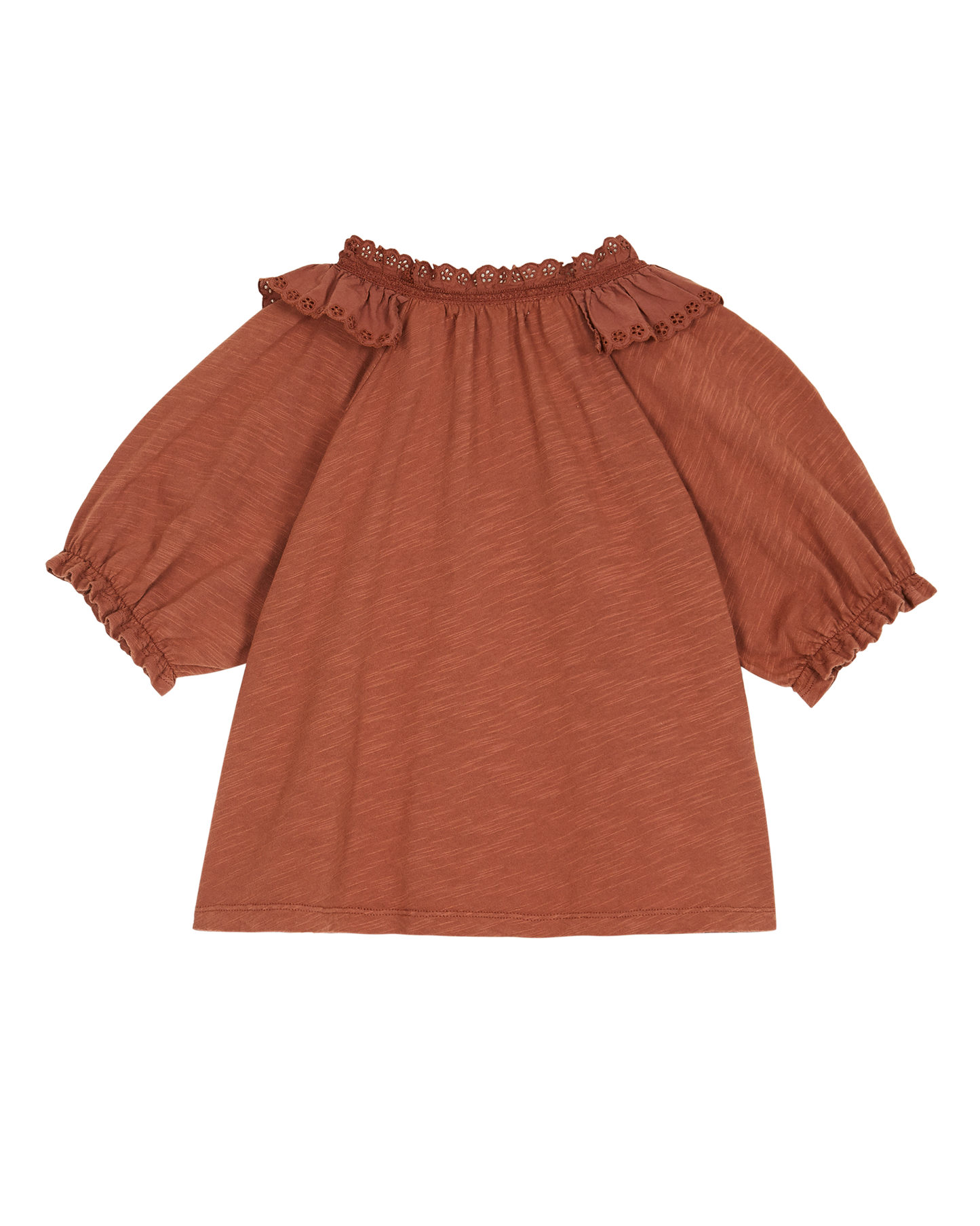 Brown organic cotton blouse
