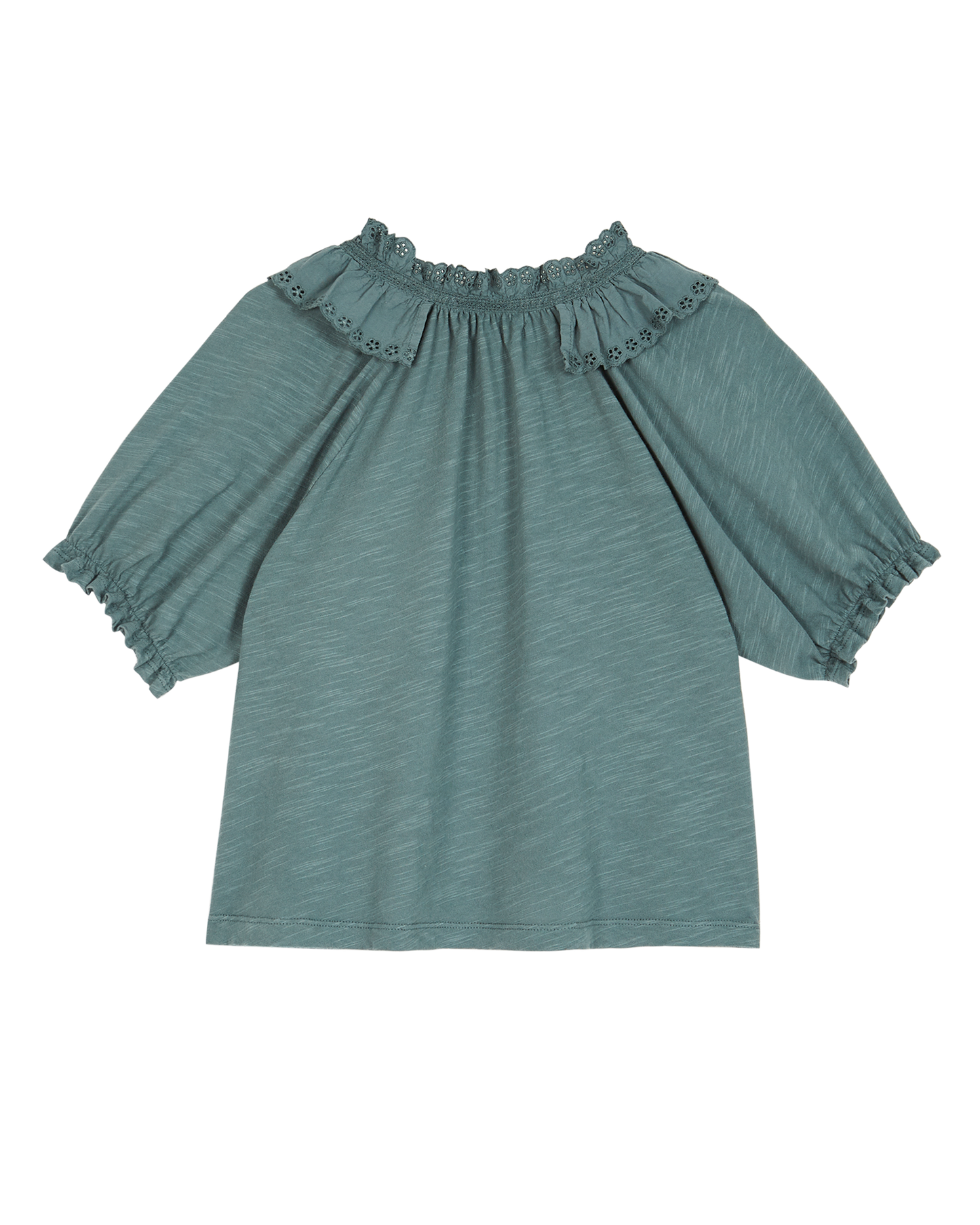 Organic cotton spinach blouse