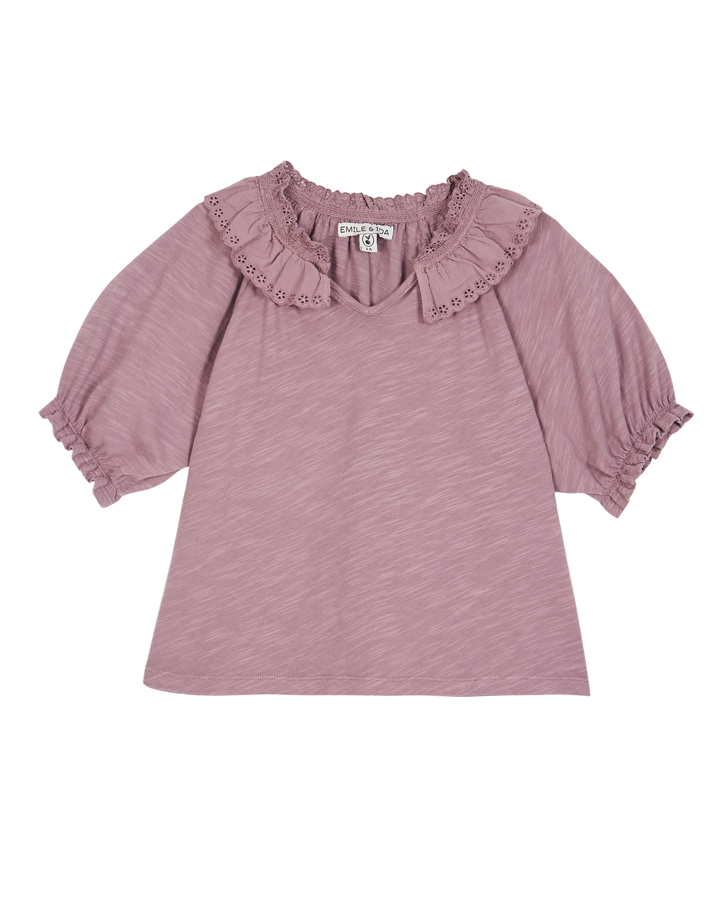 Purple organic cotton blouse