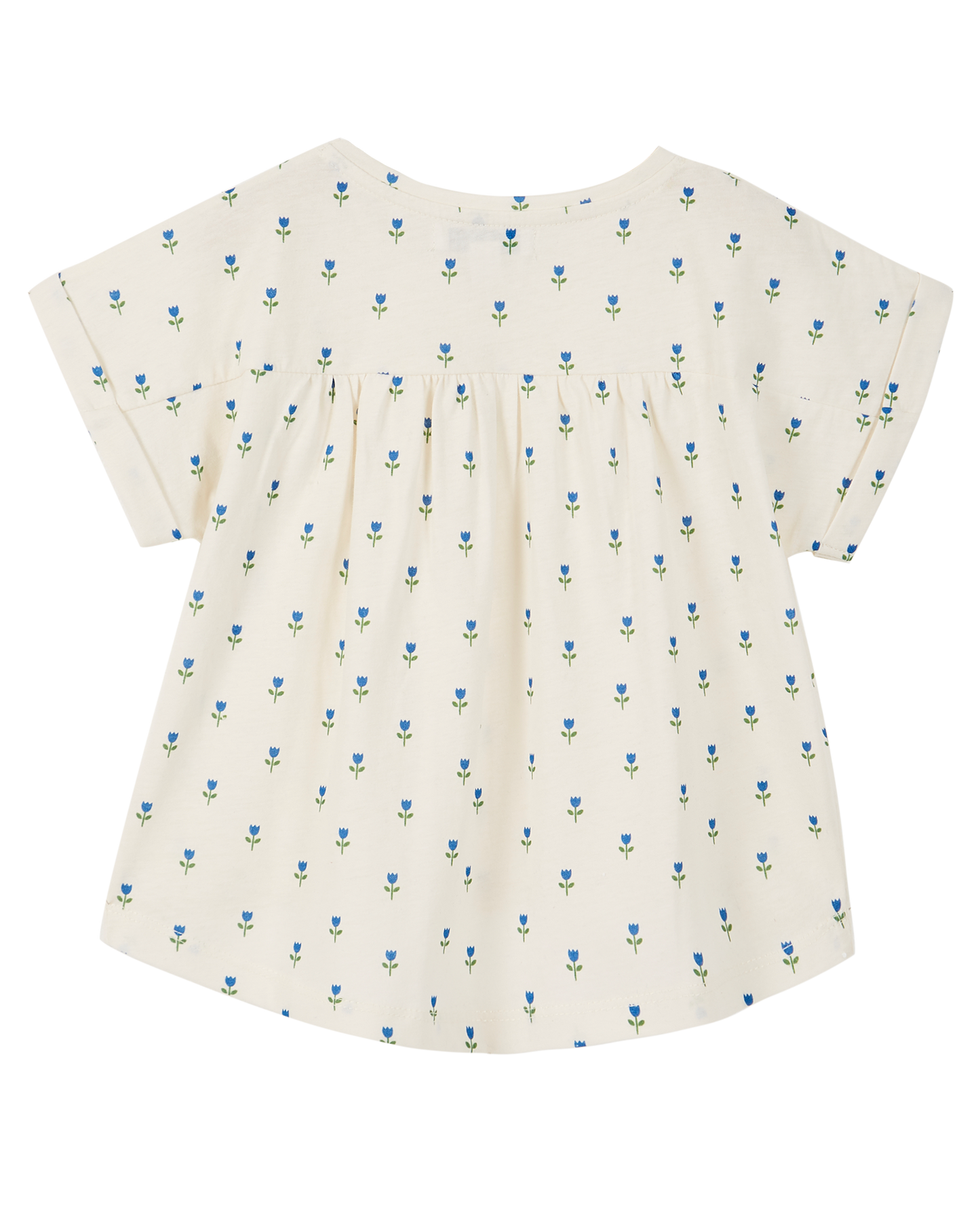 Organic cotton ecru tulip t-shirt