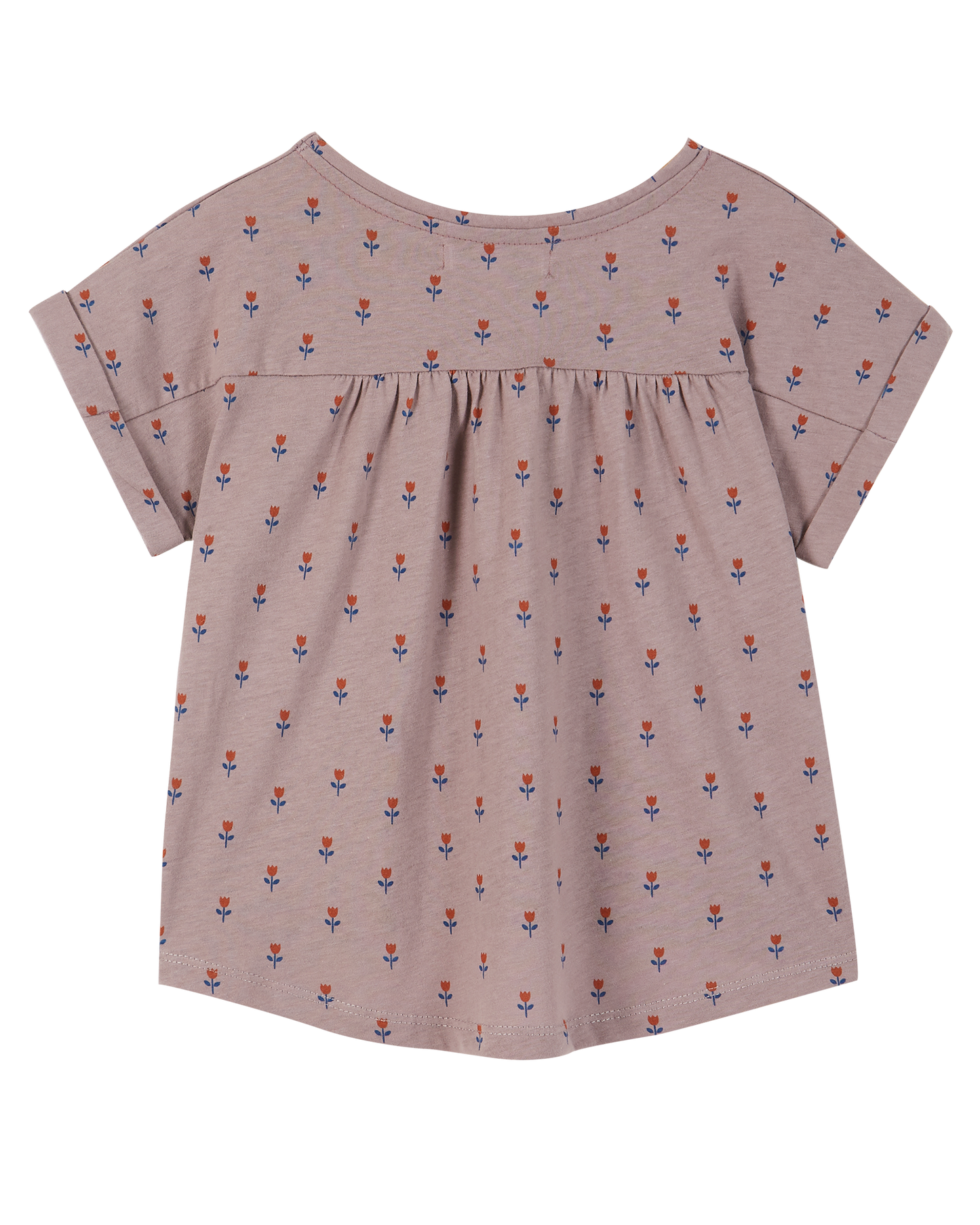 Organic cotton purple tulip t-shirt