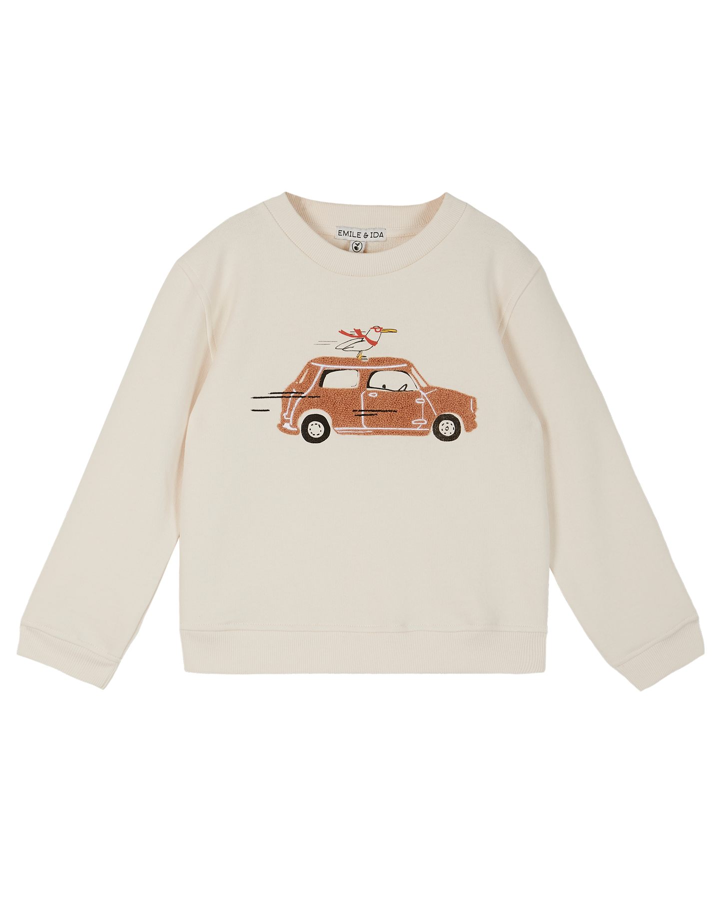 Sweatshirt molleton bio écru mini
