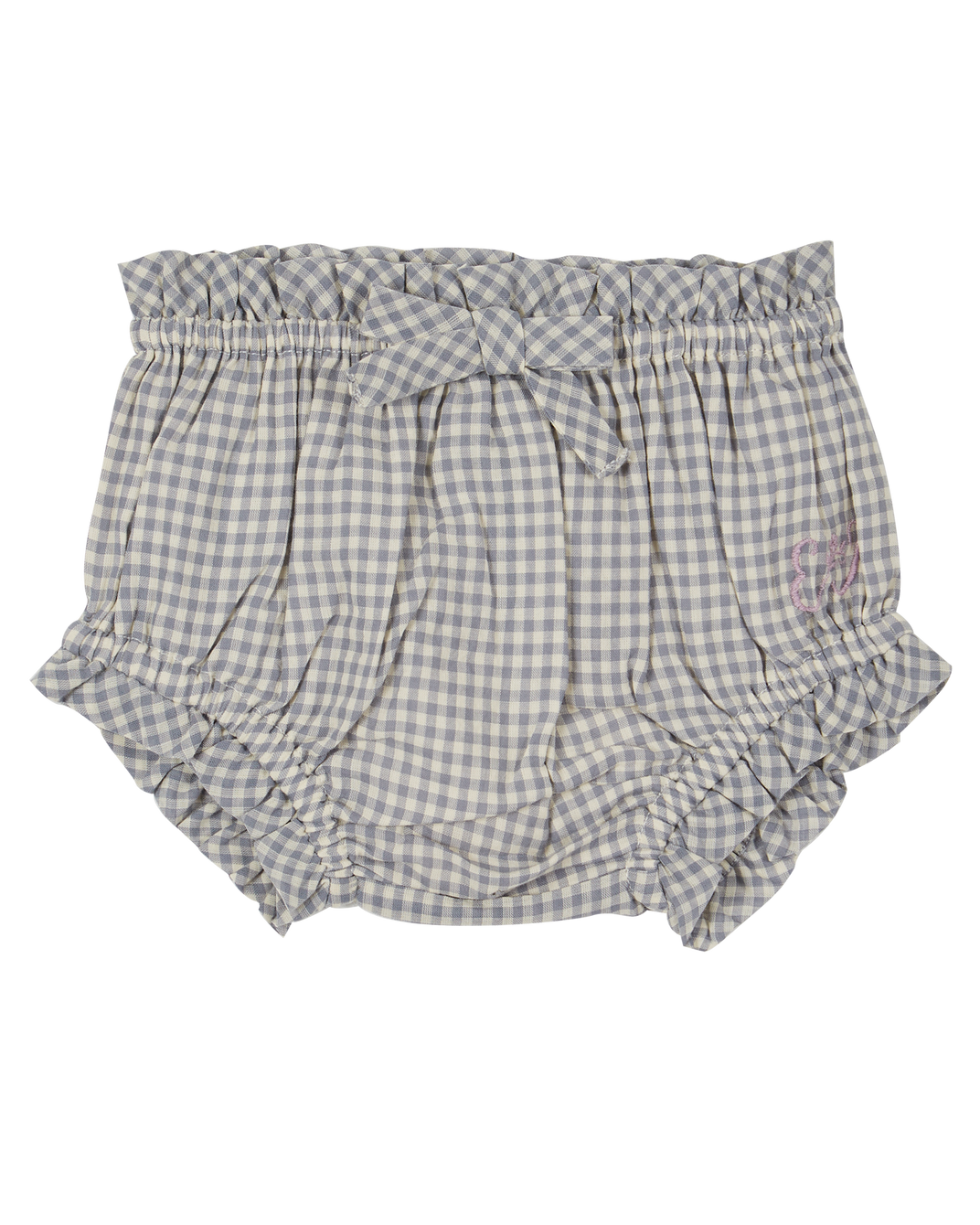 Blue gingham cotton bloomers