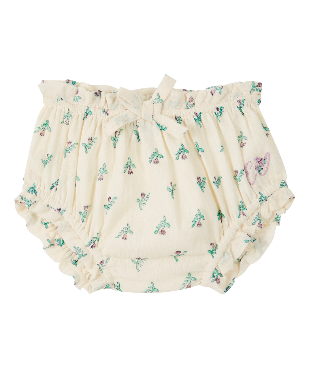 Bloomer - coton écru jonquille violet