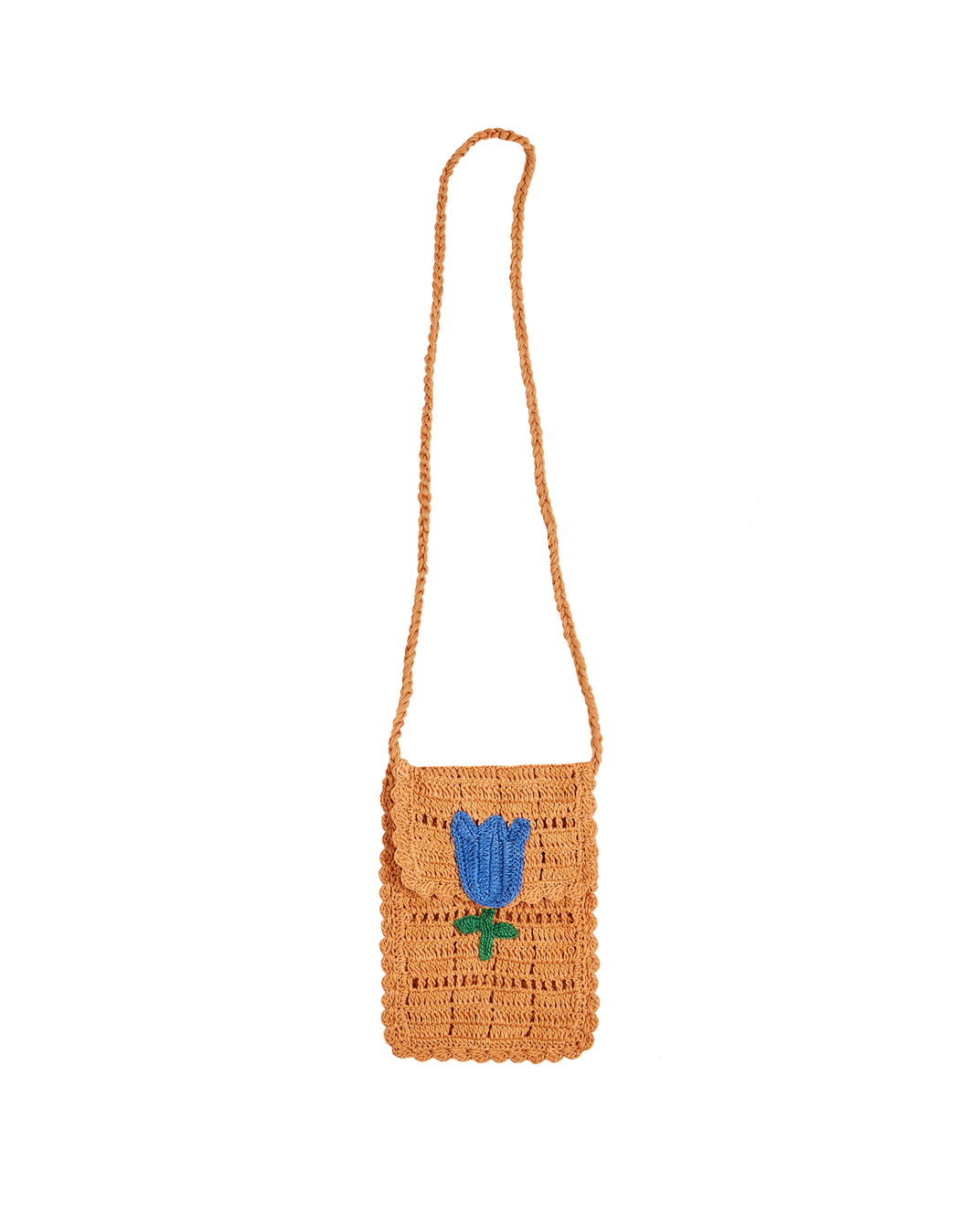 Mini pochette coton naturel tulipe