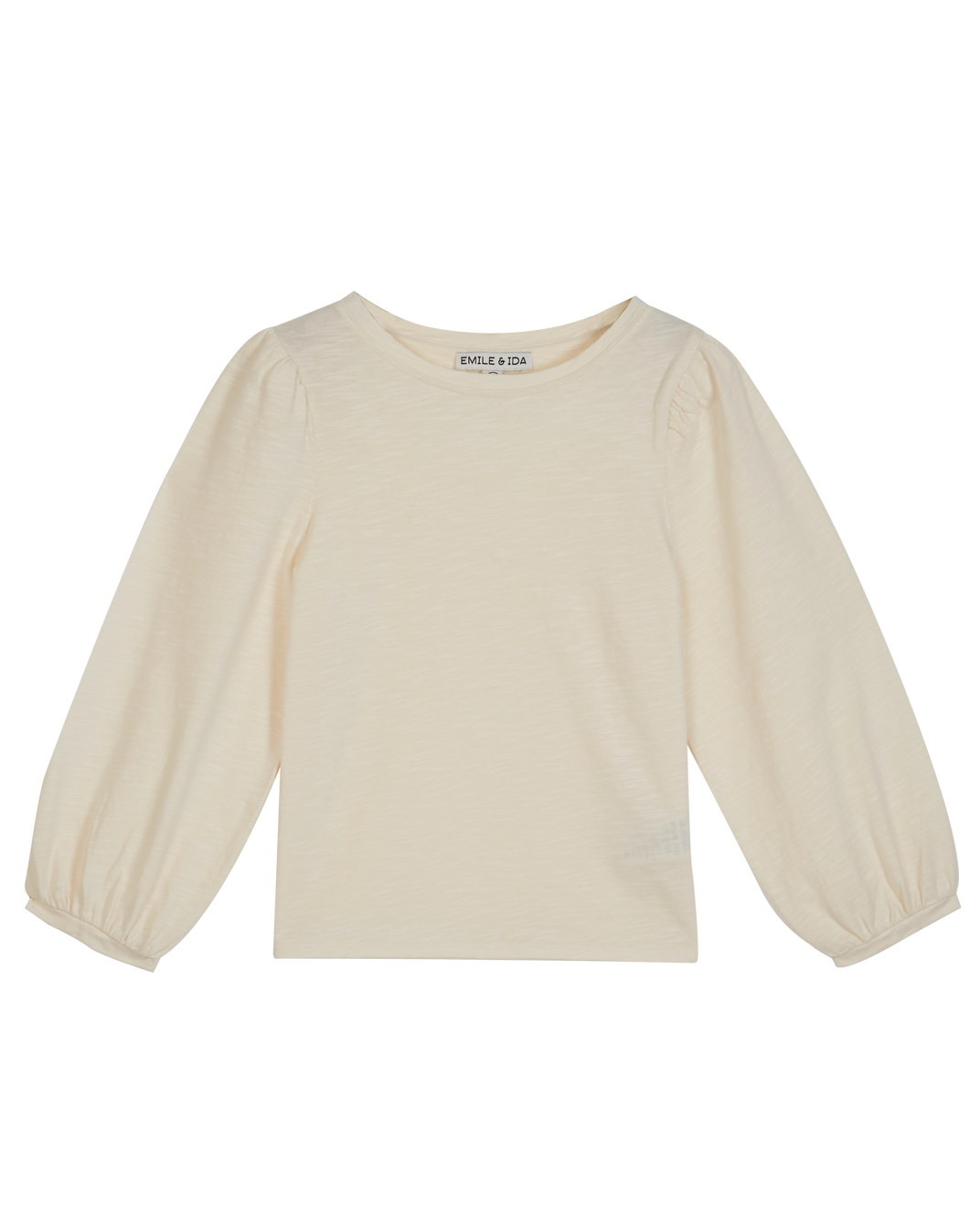 T-shirt fille coton bio écru