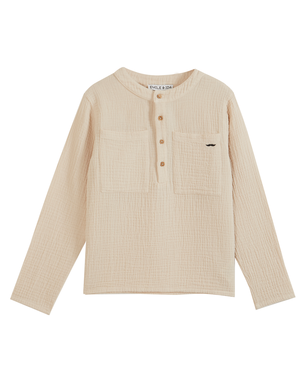 Kurta gaze de coton écru