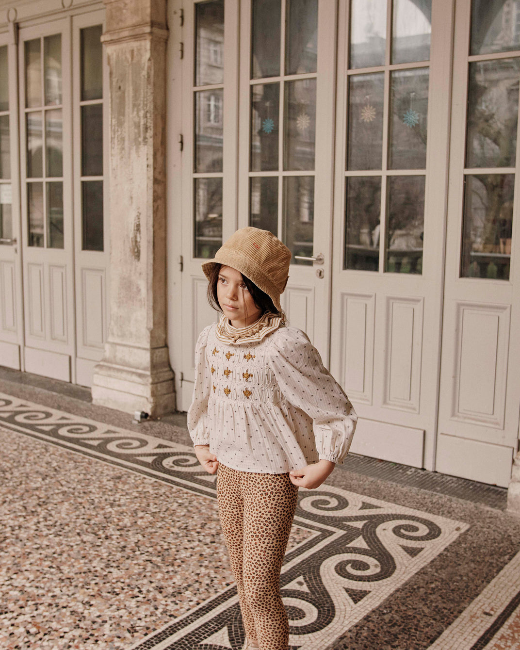 Blouse broderie étoile écru