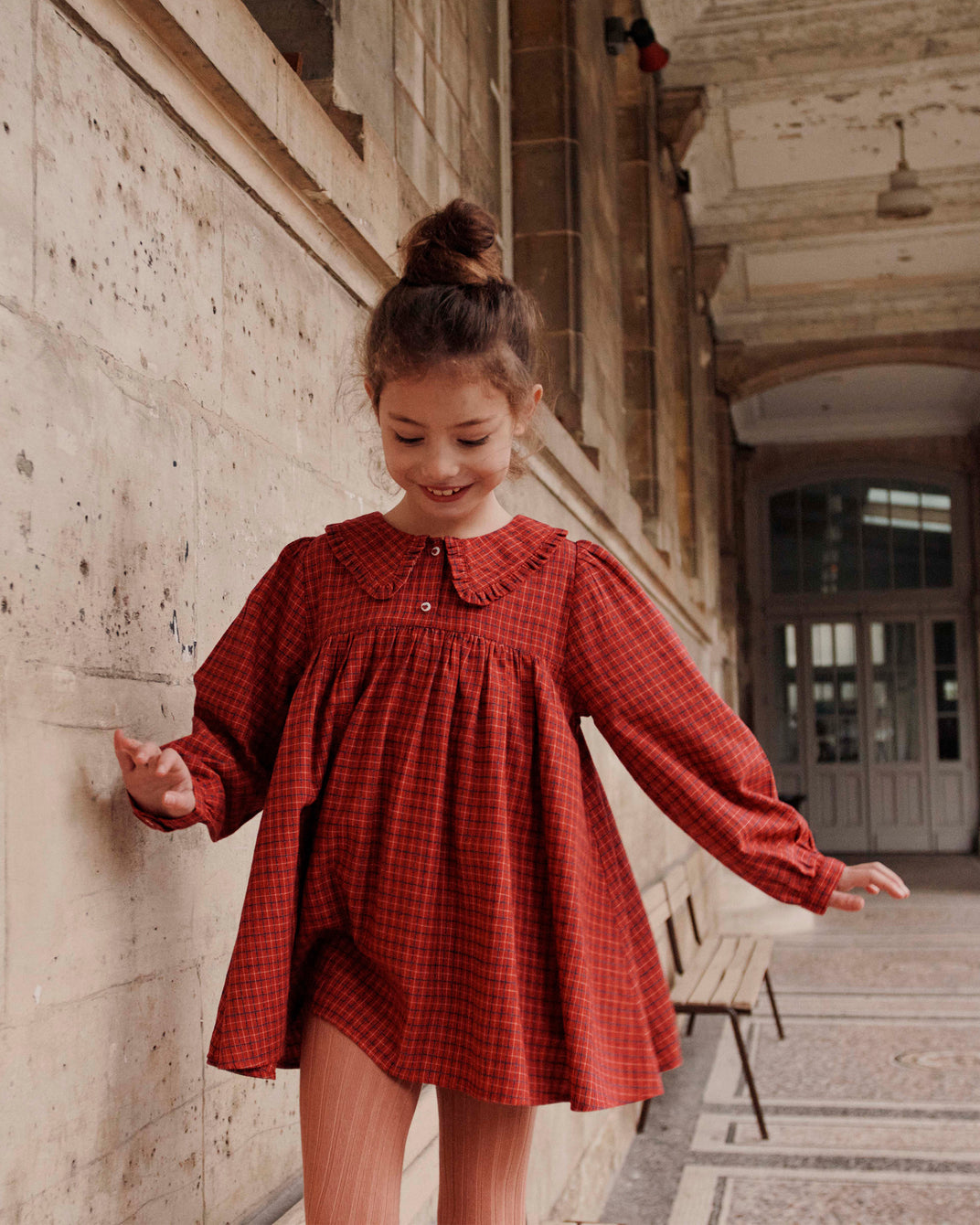 Robe écossais rouge