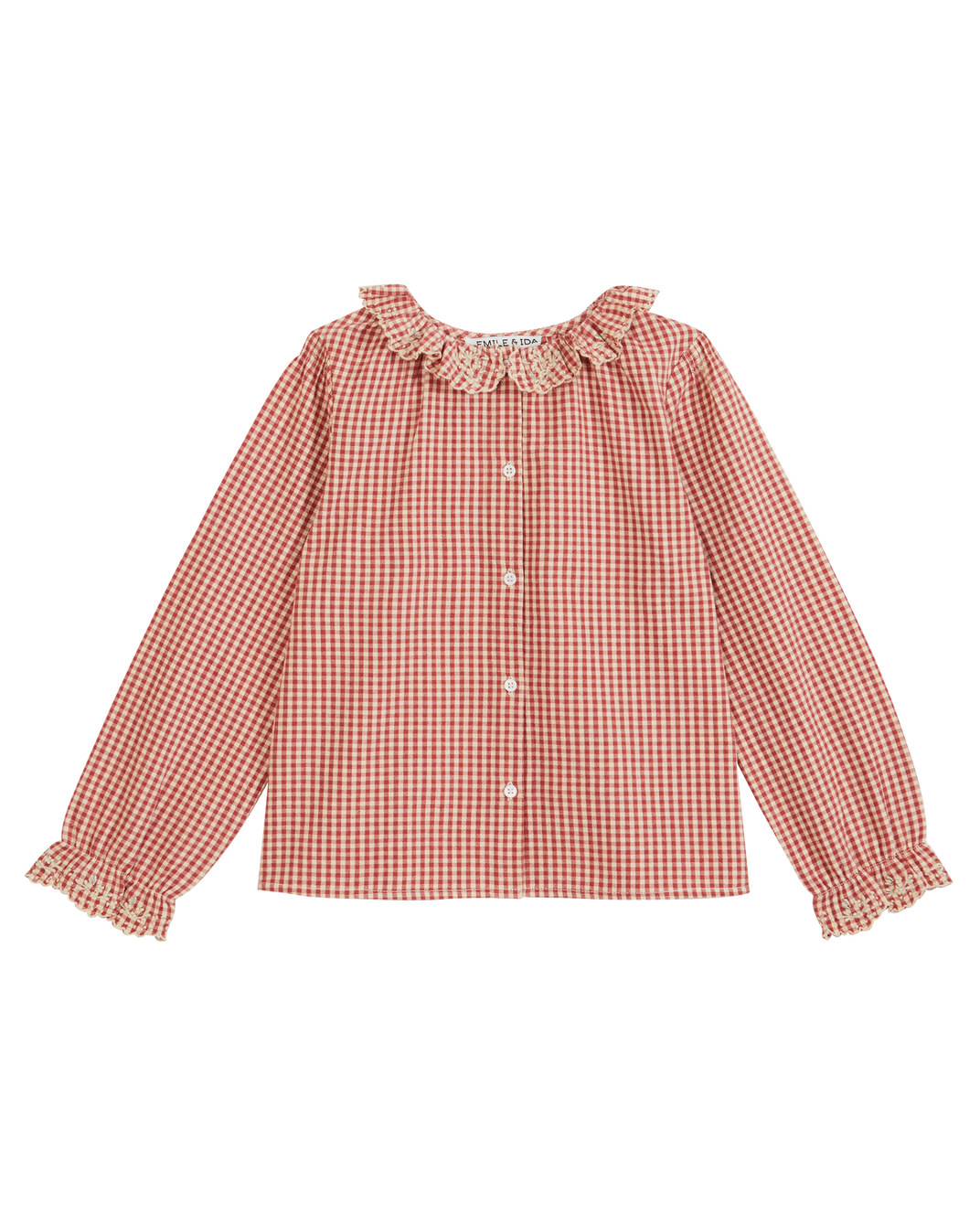 Blouse vichy framboise
