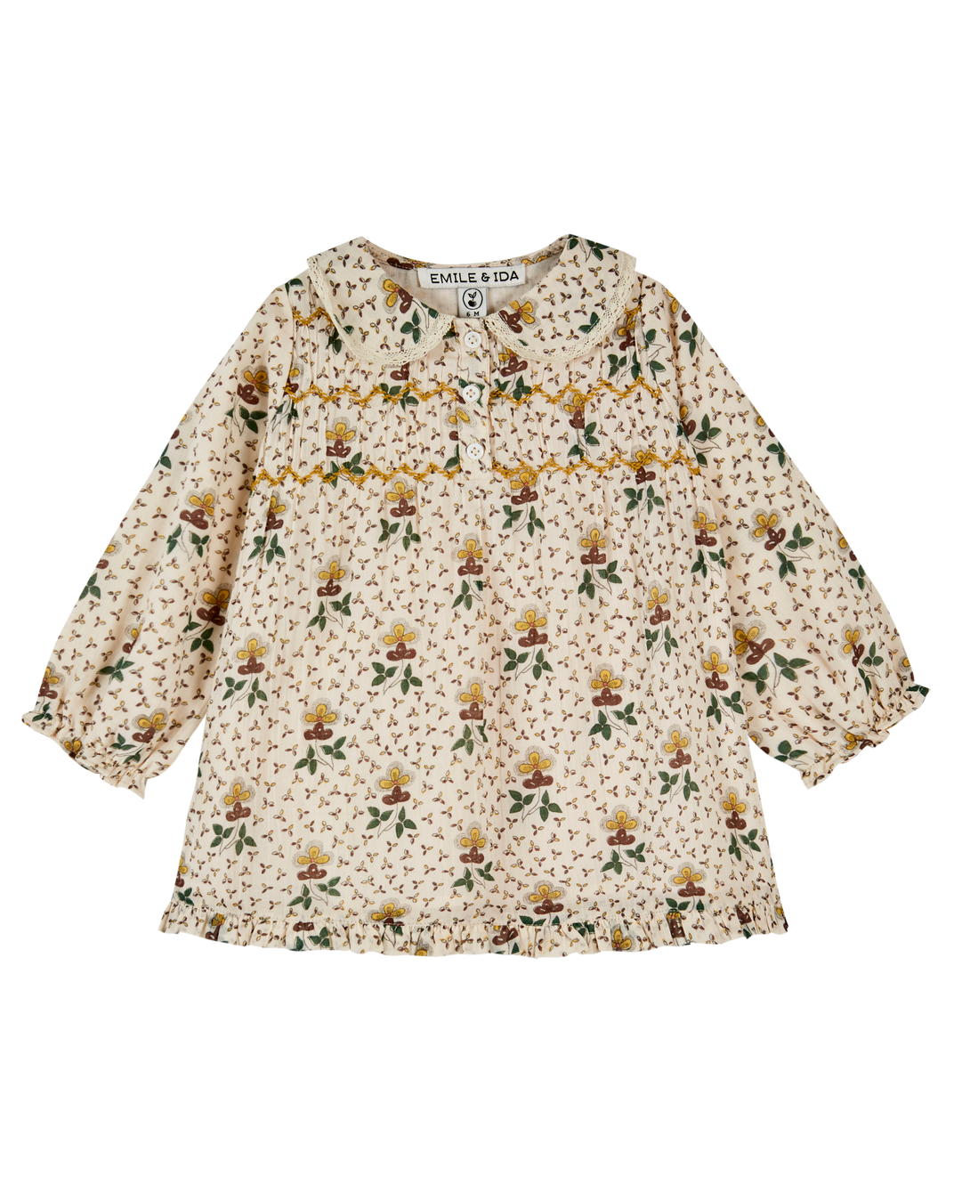 Robe bébé agate beige clair