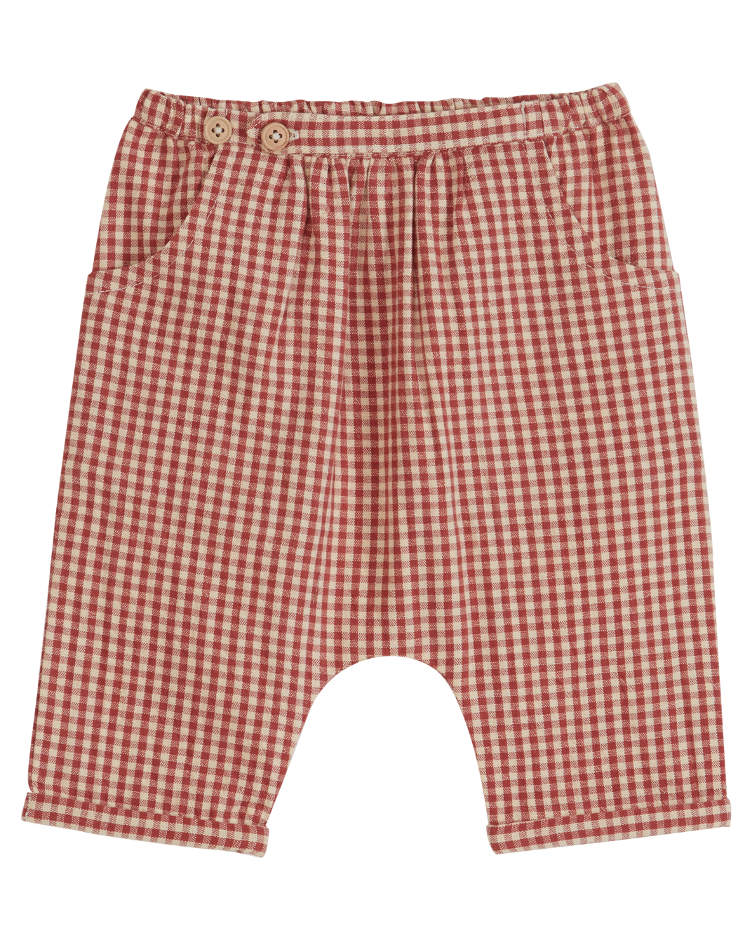 Pantalon vichy framboise