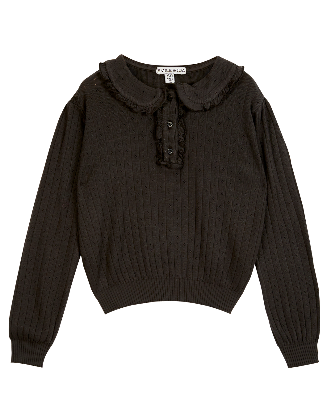 T-shirt coton et modal bitume