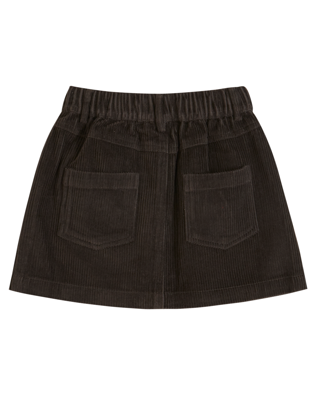 Mini-jupe velours bitume