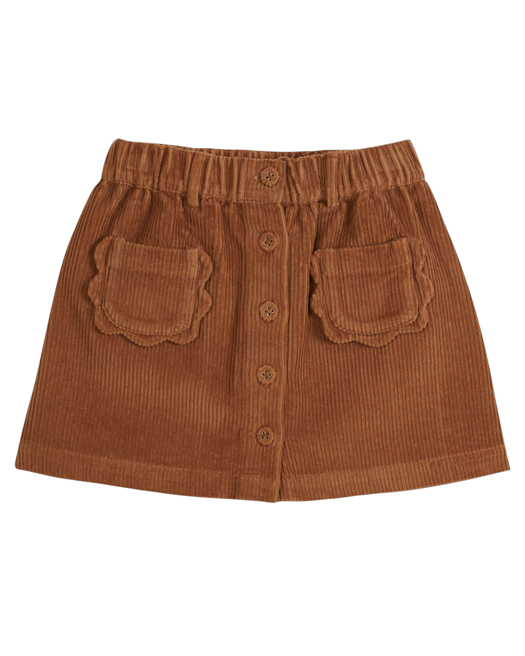 Macadamia velvet mini skirt
