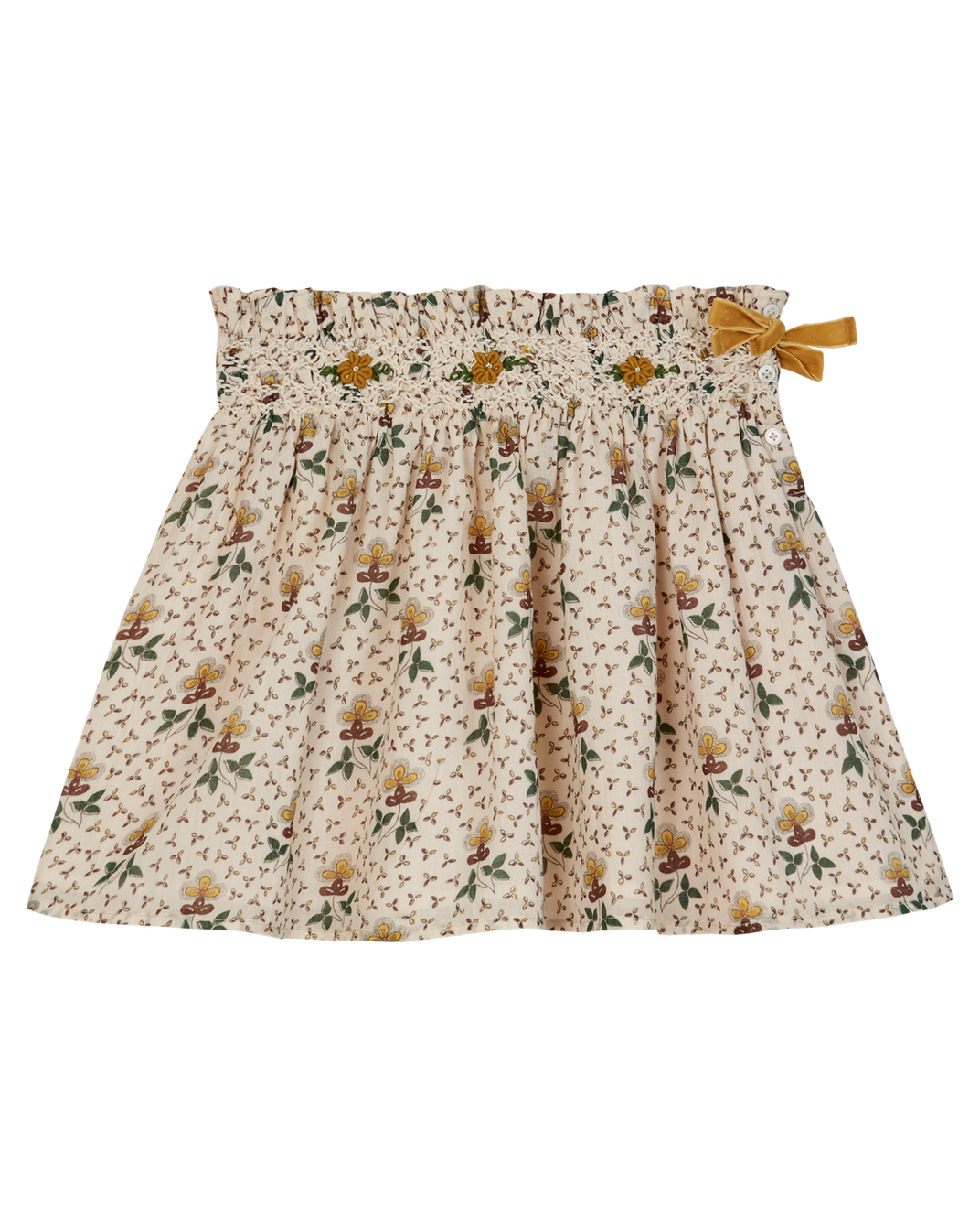 Mini-jupe agate beige clair