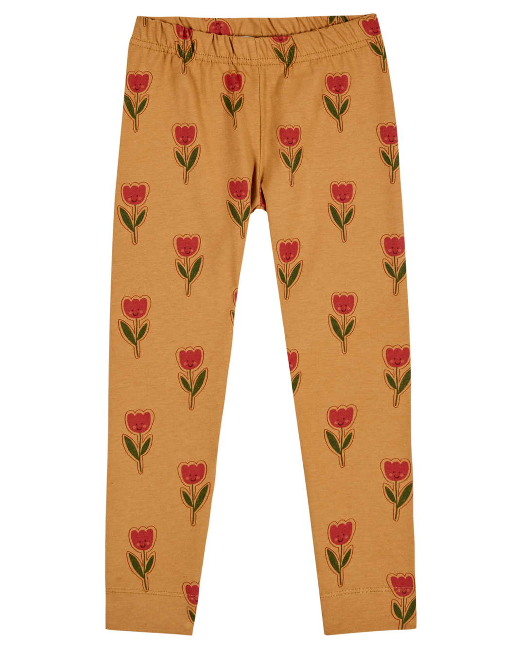 Legging tulipe joyeuse coton bio marron