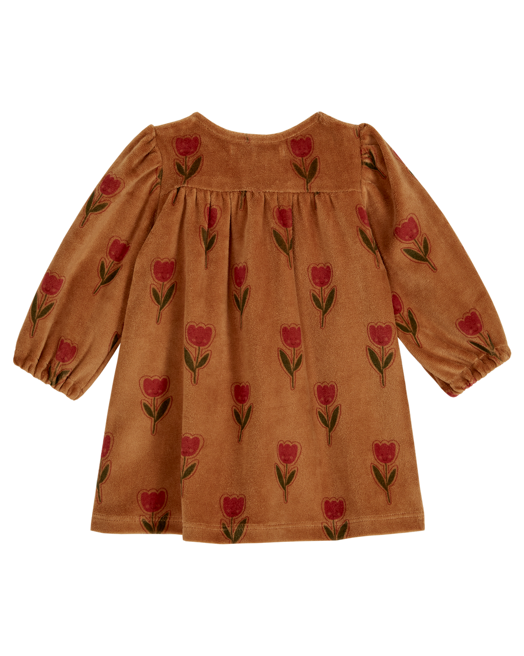 Robe bébé tulipe joyeuse marron
