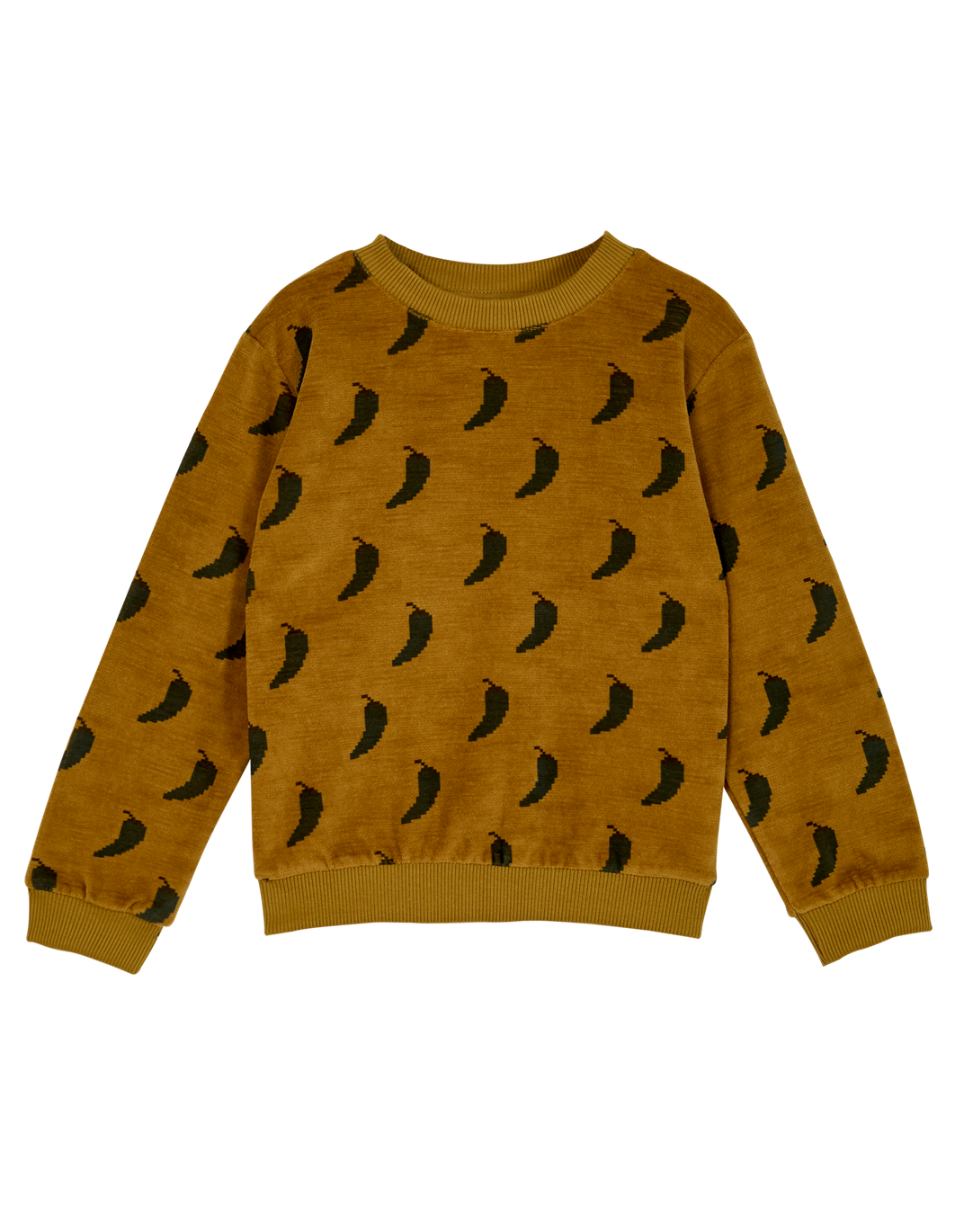 Sweat piment velours olive
