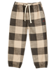 Pantalon carreaux gris et beige