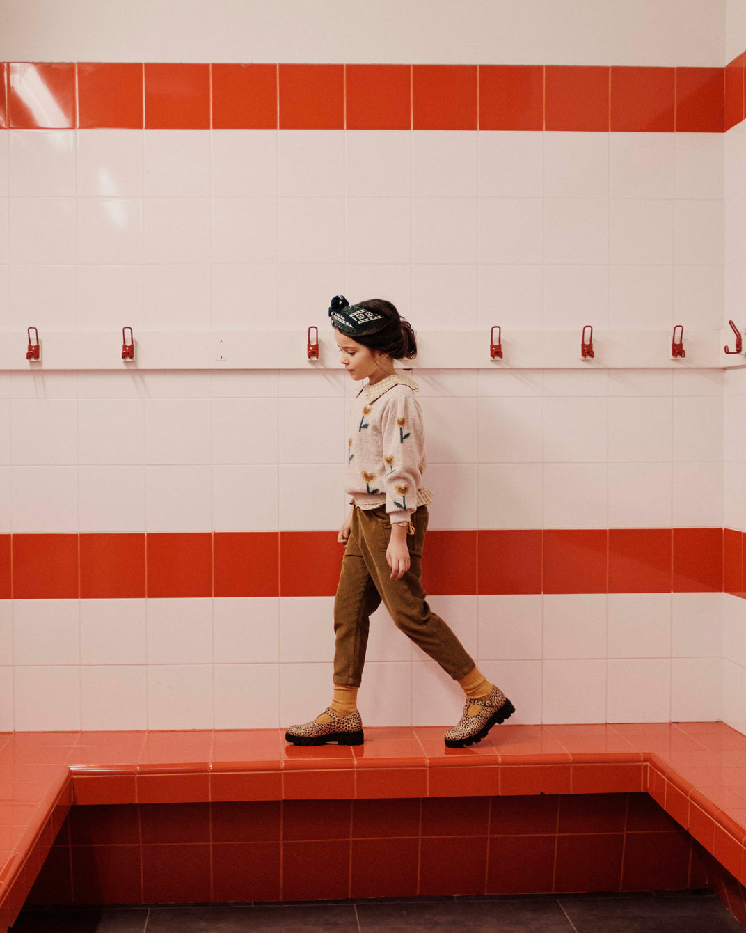 Pantalon velours olive