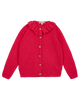 Cardigan collerette fushia