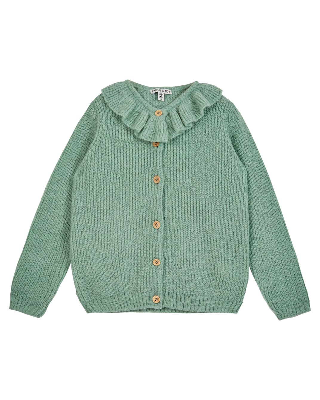 Cardigan collerette mint