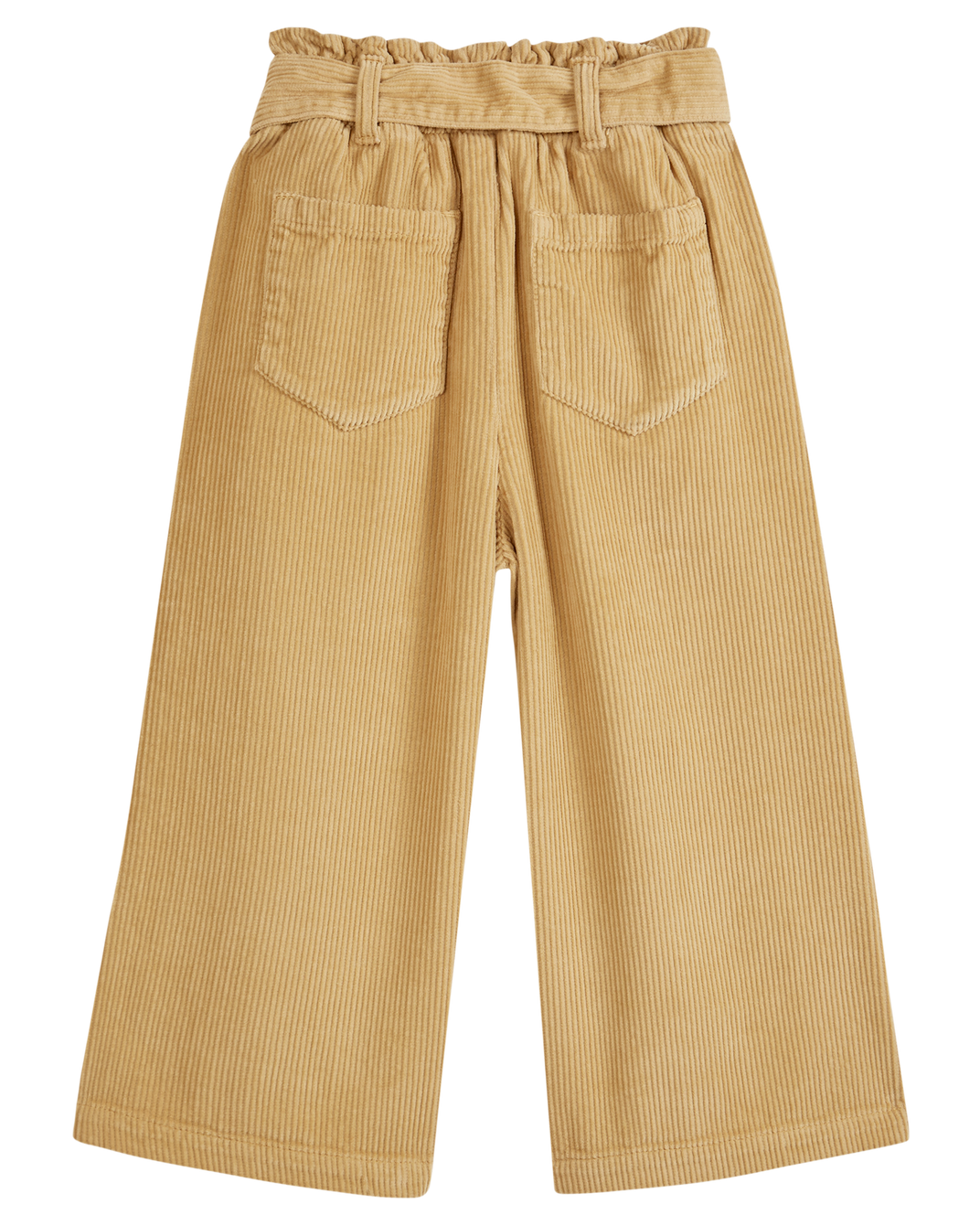 Pantalon cropped velours biscotte