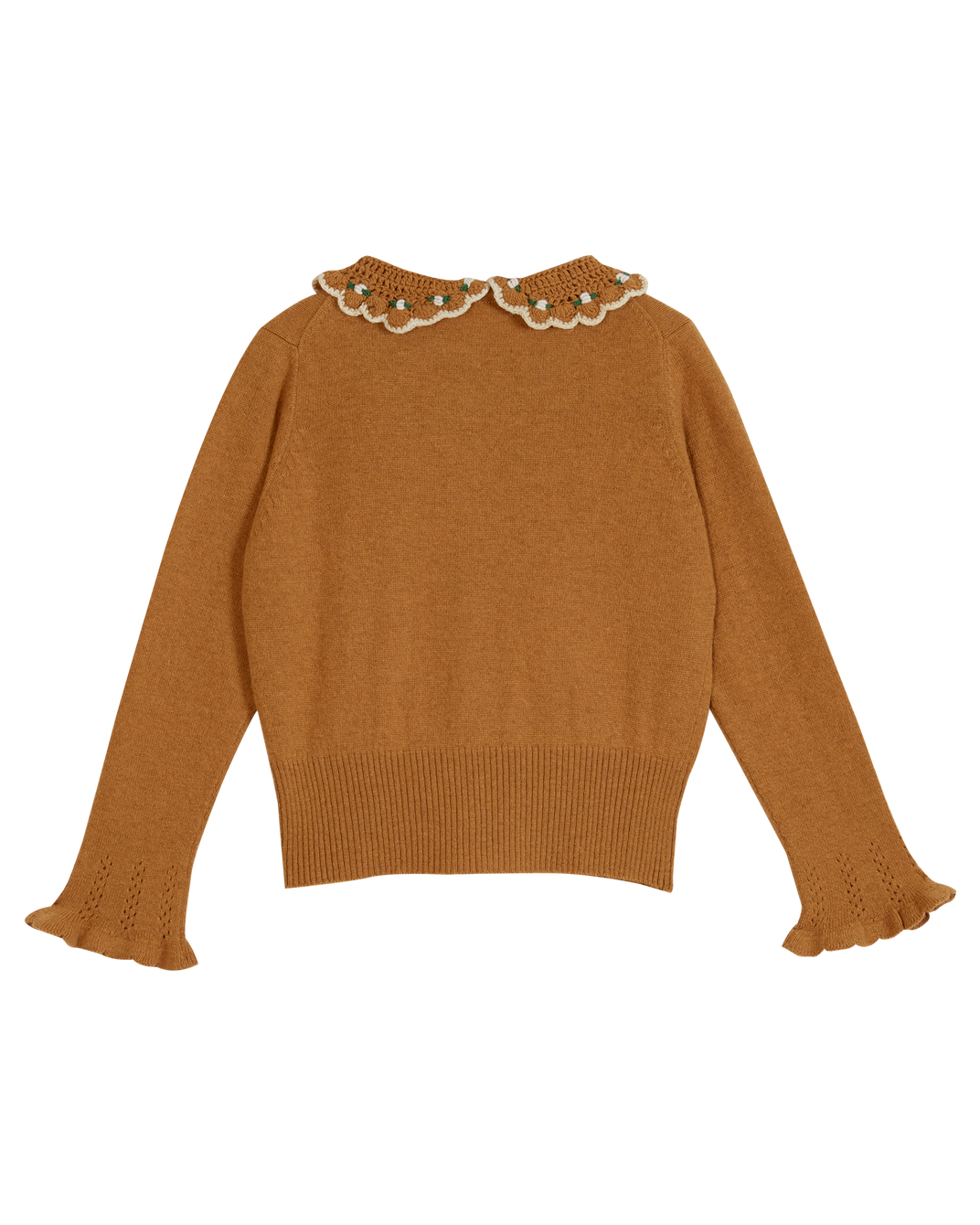 Cardigan cachemire merinos caramel