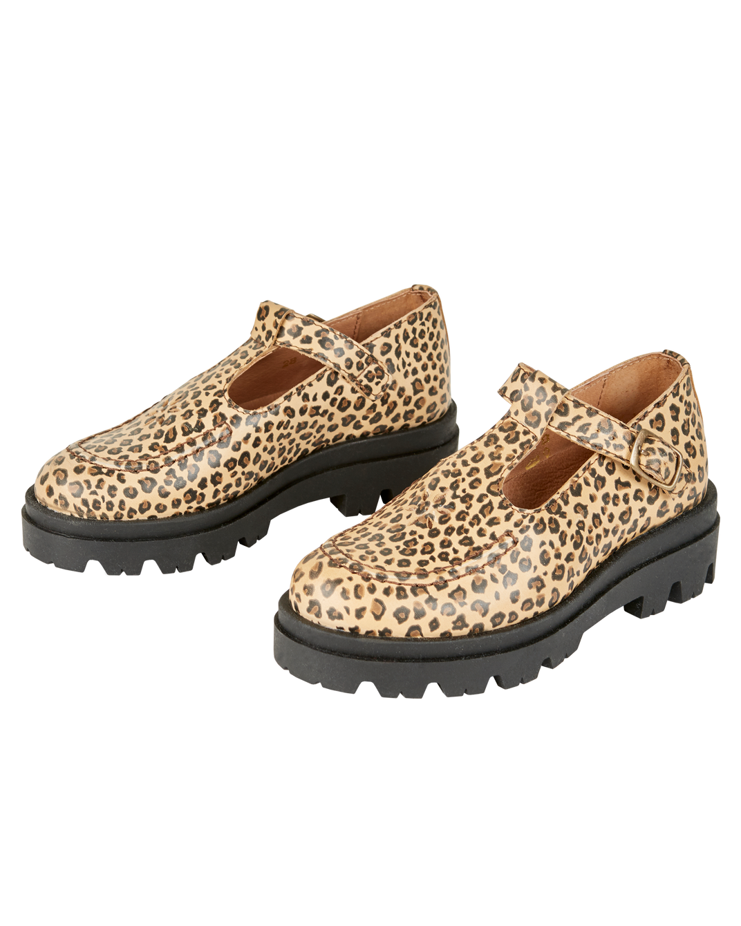 Mocassins cuir petit léopard