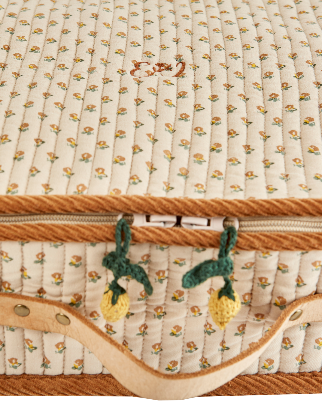 Valise matelassée marceau beige