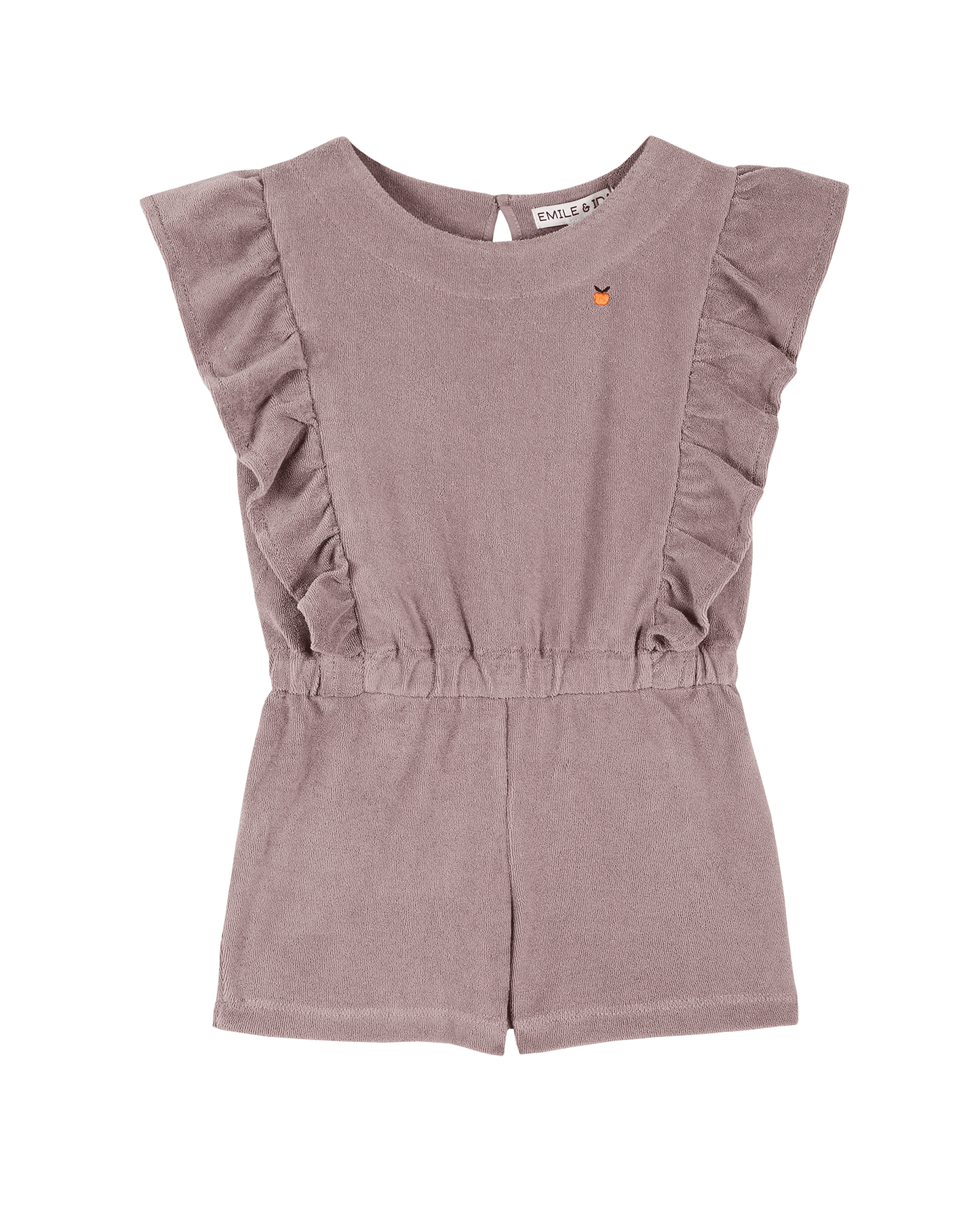 Violet Terry Cloth Ruffle Jumpsuit