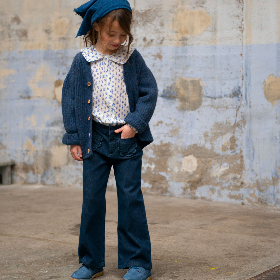 Pantalon toile stretch denim