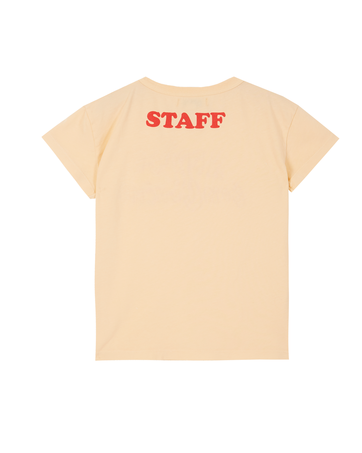 Orange organic cotton T-shirt Stop your cinema